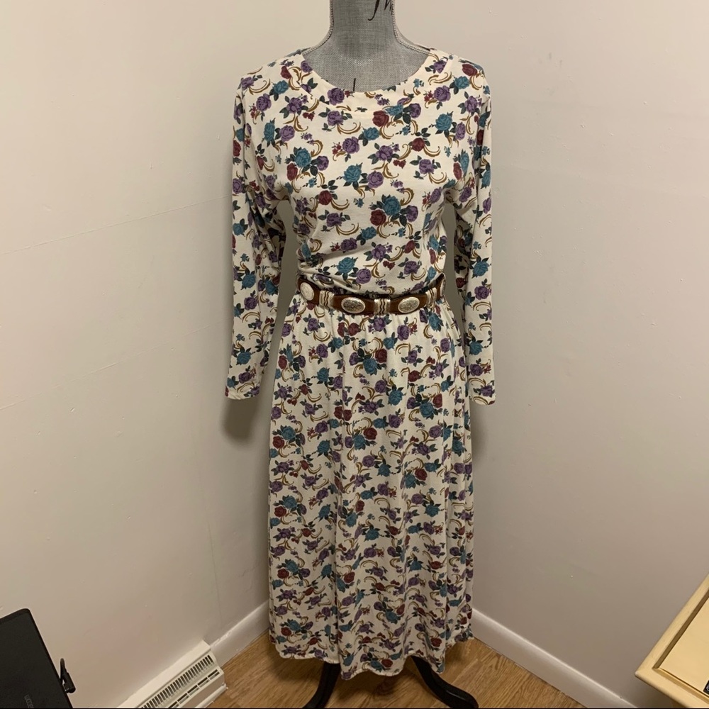 Vintage Floral Maxi sz M